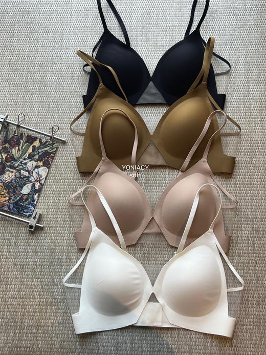 小胸更撩人～法式性感清透网纱安心内衣 细肩三角杯薄款美背无钢圈简约文胸AB杯小胸内衣 商品图7