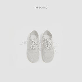 THESOONG"绒面小白鞋"经典牛反绒系带柔软百搭休闲鞋HWXZ8424