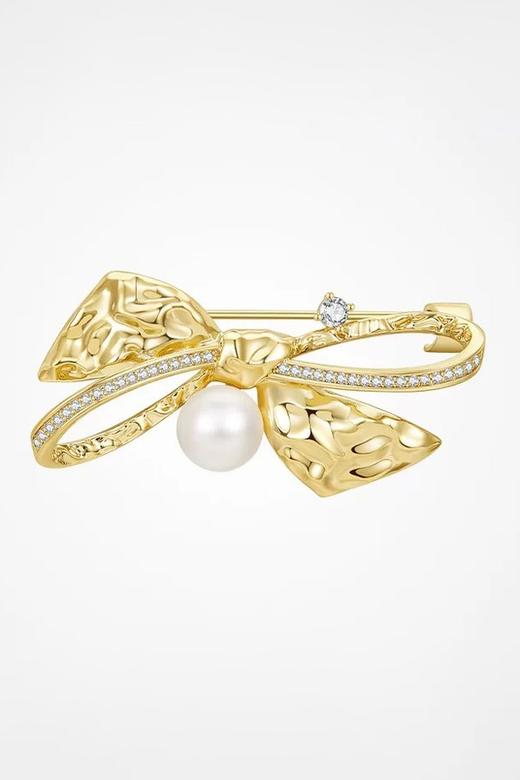 ESTACIA 优雅气质珍珠蝴蝶结精致配饰胸针 21751 商品图6