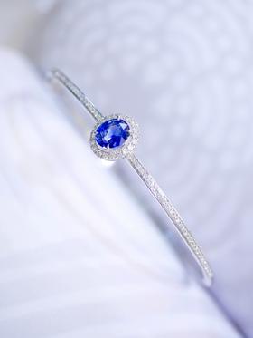 1.19ct蓝宝石手镯