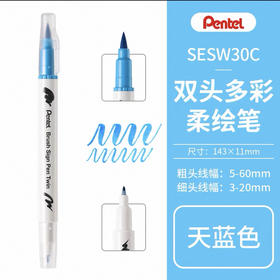 派通彩色双头柔绘笔SESW30C-T110