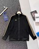 F031054运动生活休闲立领条纹Logo黑底金条纹夹克外套 商品缩略图12