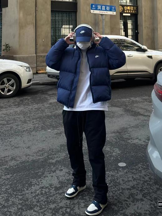 F031051哈灵顿新款面包服立领拉链短款宽松情侣羽绒服 商品图3