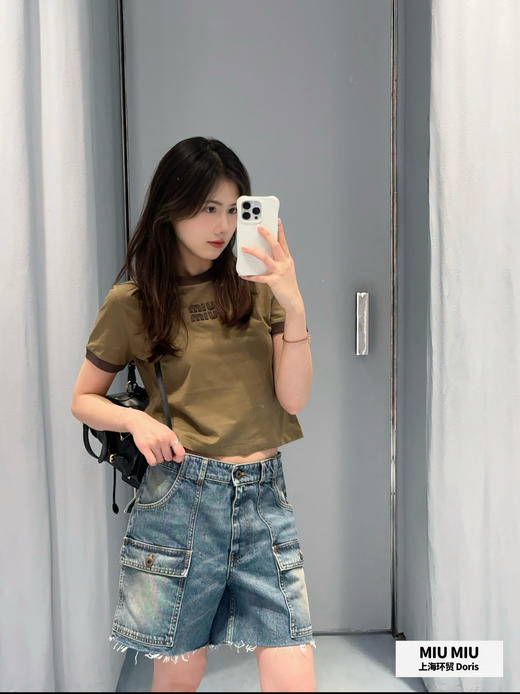 缪缪26Ss新款🔥工装牛仔短裤‼️ 商品图11