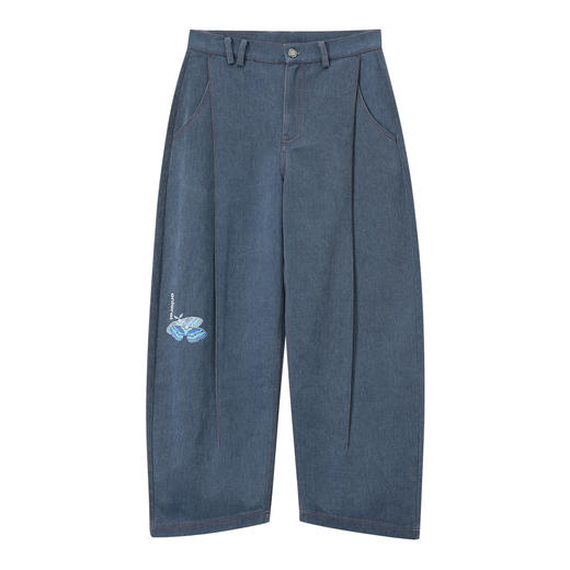 ONIARAI/鬼洗26春夏新品黑标石器时代飞蛾前褶弯刀牛仔裤26A3403 商品图3