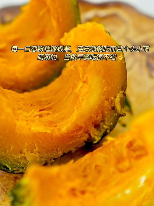 【贝贝南瓜】自家种植的日本原种黑绿小胖墩，晒足365天太阳，施有机肥，种出的【低糖贝贝南瓜】瓜肉干香绵密，蒸熟自带南瓜香！吃起来粉糯香甜！没有纤维感，肉质细腻! 商品图2