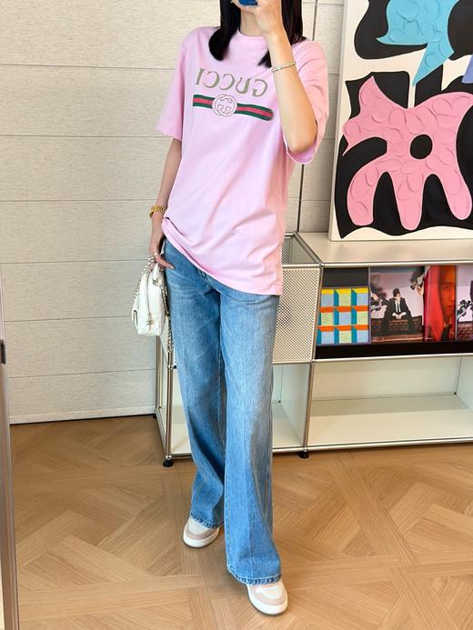 古驰26春夏新款复古回归 复刻经典织带印花短袖（三色可选） 商品图13