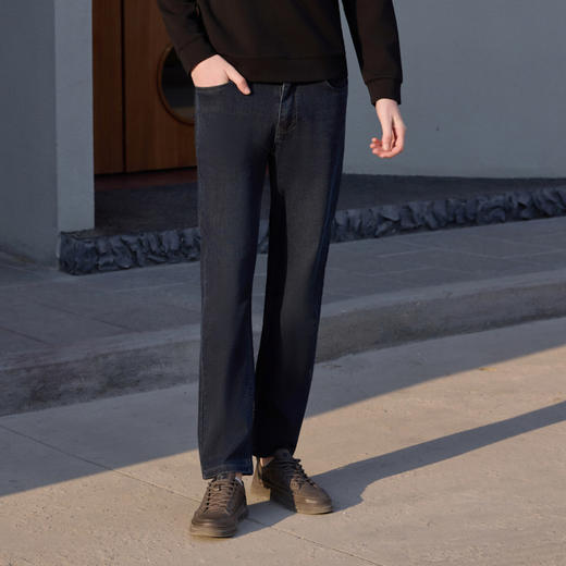 半身缘男裤  春季商务棉柔软百搭休闲透气牛仔裤261101B10130238 商品图1