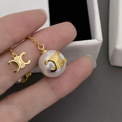 赛琳 双链凯旋门吊珠耳钉（XTY） 商品图8