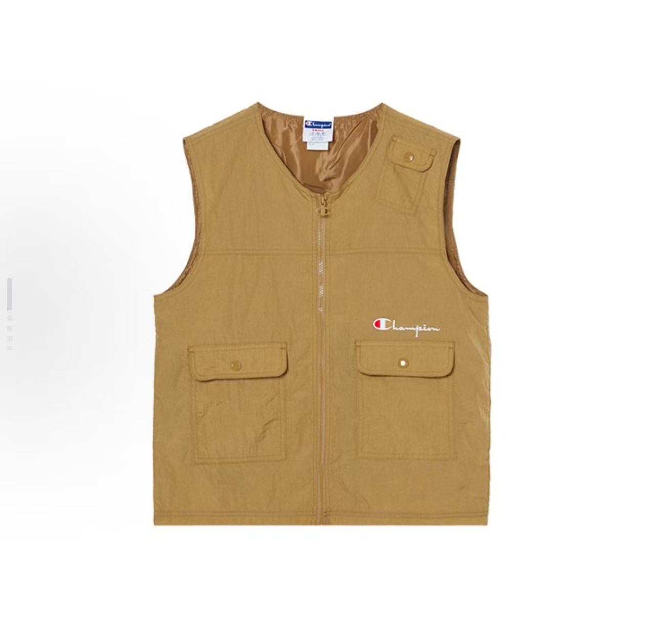 Champion 79.9元 美版 无袖开襟马甲 男女同款 (线上线下同时在售不保证有货，介意勿拍) 655384-QS