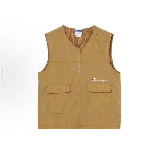 Champion 79.9元 美版 无袖开襟马甲 男女同款 (线上线下同时在售不保证有货，介意勿拍) 655384-QS 商品图0