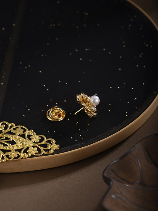 子佩集【花簇嘉祥】珍珠惜王妃胸针【XXXZ277】镀金山茶花2602 商品图4