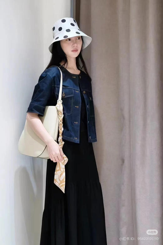 310-7 独家圆正 小禾 波点亚麻渔夫帽 商品图12