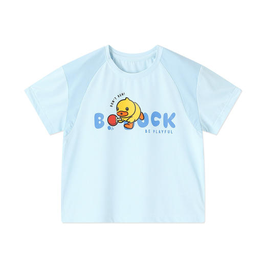 [冰感速干]bduck小黄鸭童装男童短袖夏季透气上衣儿童半袖110-160 BF2701045 商品图3