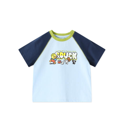 [冰感]bduck小黄鸭童装儿童短袖T恤夏季男童凉感透气半袖上衣110-160 BF2701043 商品图3