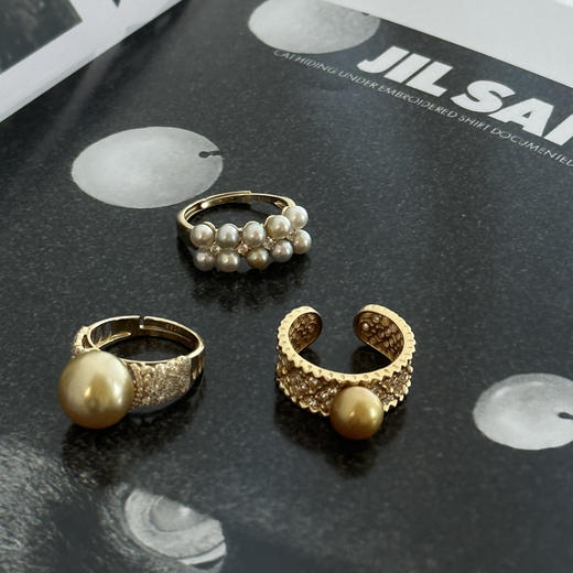 指尖珠光，温柔上线 海水珍珠戒指三月新款 商品图5