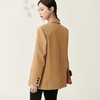 芳外春季新款设计感刺绣点缀宽松西服女休闲直筒西装外套0014 商品缩略图4