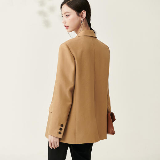 芳外春季新款设计感刺绣点缀宽松西服女休闲直筒西装外套0014 商品图4