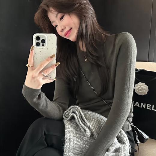 【59元2件，单拍不发】哥D羊毛打底衫（加购2件，下单自动满减）｜柔软舒适，羊绒触感，超百搭【预售3-5天发货】 商品图3