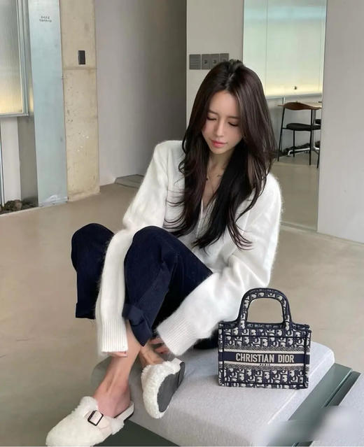 Dior tote 蓝色 老花 mini 手提包 商品图3