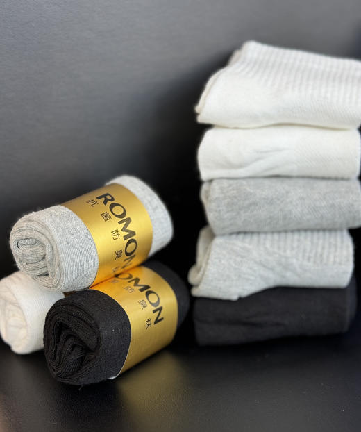 正品ROMON罗蒙10A级抗菌艾草精油防臭长袜 商品图7