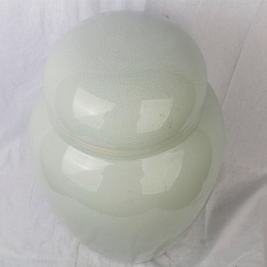 陶瓷骨灰坛 双盖景德镇冰裂陶瓷骨灰罐 商品图3