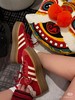 直发 限定款AD蛇年  宋雨琦同款厚底gazelle 红色德训鞋 商品缩略图4