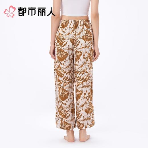 都市丽人睡衣女士睡衣薄家居服绵绸睡衣女士家居长裤单条长裤可外穿LHC8A3 商品图2