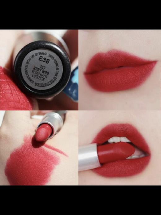 公司货！27日期mac子弹头707,646色号经典色号显色哑光不拔干口红 商品图3
