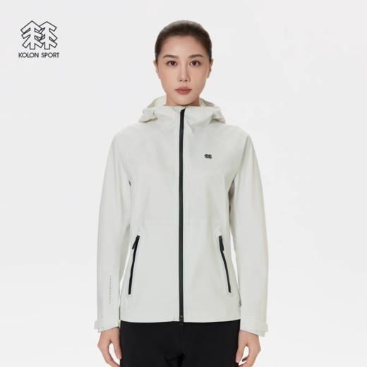 点此购买 可隆HIKE系列运动户外休闲防风连帽拉链女士薄绒冲锋衣软壳外套 hbj 341835 商品图2
