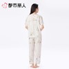都市丽人睡衣女士睡衣薄家居服绵绸睡衣女士梭织棉短袖套装短袖七分裤LHC2D2 商品缩略图2