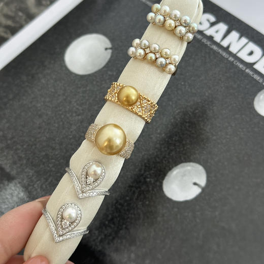 指尖珠光，温柔上线 海水珍珠戒指三月新款 商品图1