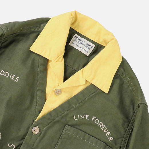 DD日本童装 DENIM DUNGAREE 26春夏复古涂鸦平纹衬衫 商品图3