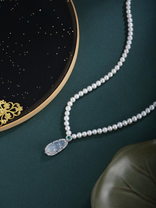 子佩集【柔情豆蔻】珍珠惜王妃项链【XXXL025】白玉髓豆角2602 商品图5