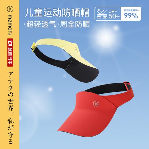 🤩来自日本进口【mamoru葵 儿童运动防晒帽】🌱品牌直发 正品溯源 让宝宝的面部肌肤远离紫外线 🌈在夏季出游、户外运动等活动中 商品图1