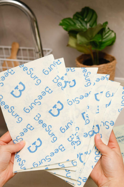 🌈【品牌直发】秉秀净魔法抹布🔥39.9元抢40片❗厨房清洁神器✨食品接触级+油污分离专利❗告别臭抹布的天花板 ✅专利油水分离：🌱免洗洁精，清水即净，一年省下洗洁精钱 商品图1