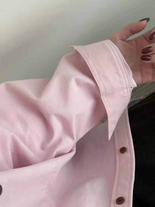 COCIC冰岛欧尼玫瑰粉衬衫 | 特调偏冷调的玫瑰粉，上身超显白，复古高级可露丽配色【3-5天发货】 商品图8