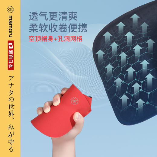 🤩来自日本进口【mamoru葵 儿童运动防晒帽】🌱品牌直发 正品溯源 让宝宝的面部肌肤远离紫外线 🌈在夏季出游、户外运动等活动中 商品图2