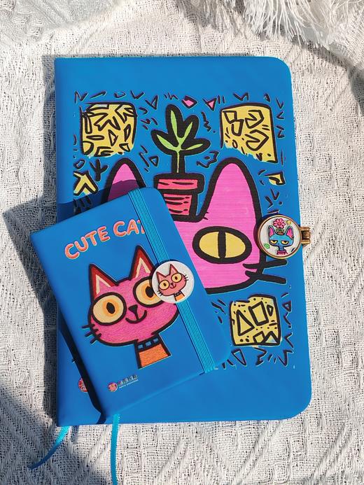 【新品现货】奇趣猫咪定制款空白笔记本 独秀书房定制款 周边 商品图5