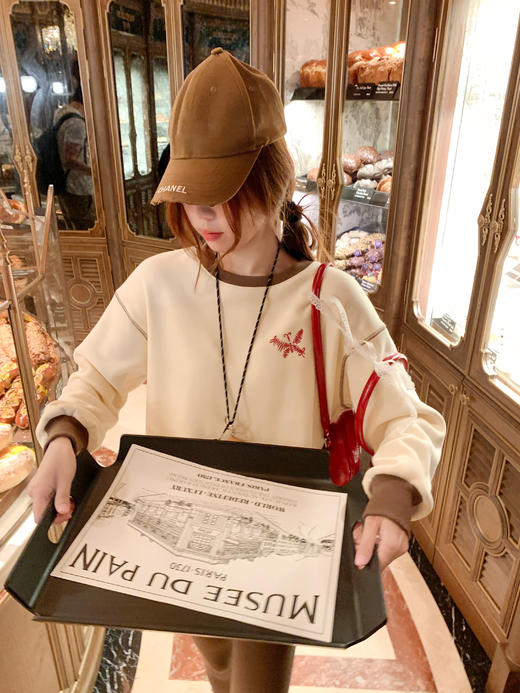 【129元任选2件】现货！韩系宽松休闲加绒卫衣 商品图8