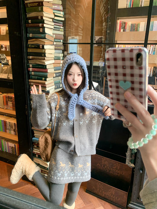 【110元任选2件】现货！ 费尔岛毛织半裙 商品图8