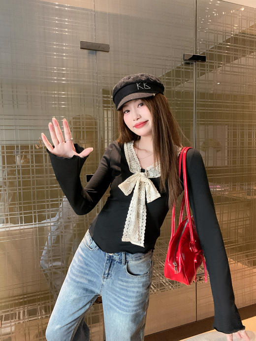 【110元任选2件】现货！韩系修身显瘦打底T恤上衣 商品图13