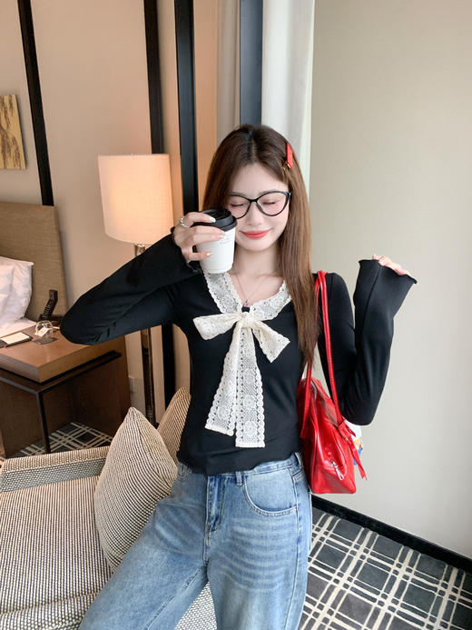 【110元任选2件】现货！韩系修身显瘦打底T恤上衣 商品图11