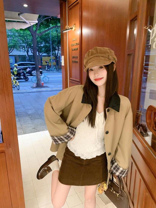 【110元任选2件】现货！ 韩系v领蕾丝t恤 商品图9