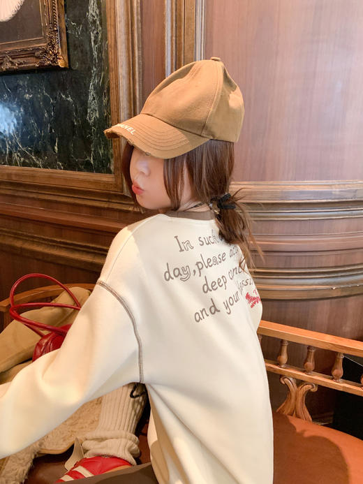 【129元任选2件】现货！韩系宽松休闲加绒卫衣 商品图11