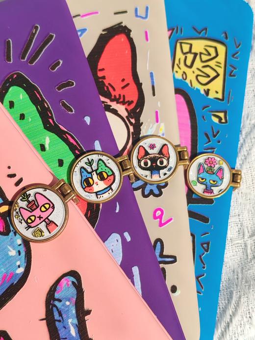 【新品现货】奇趣猫咪定制款空白笔记本 独秀书房定制款 周边 商品图3