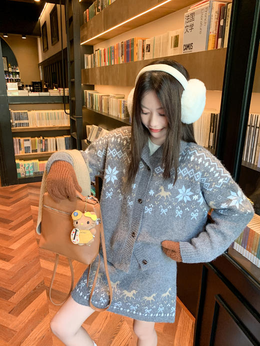 【110元任选2件】现货！ 费尔岛毛织半裙 商品图6