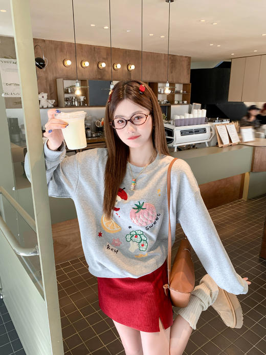 【110元任选2件】现货！红色圣诞过年半身裙子 商品图10