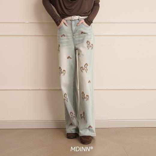 下单即送定制皮带！【MDINN 春款高定复古&小马牛仔裤】深圳南油高定款   柔垂有型 微弹舒适 耐磨抗皱 商品图1