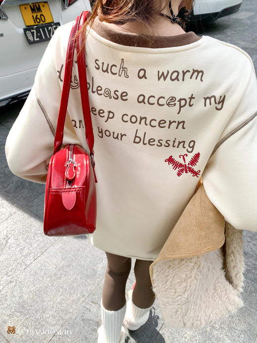 【129元任选2件】现货！韩系宽松休闲加绒卫衣 商品图5